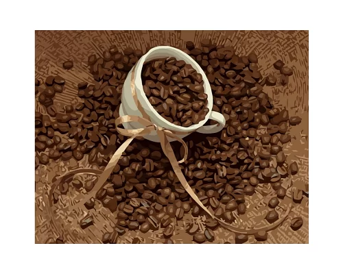 Картина за номерами Зернятка кави розміром 40х50 см Strateg (GS019)