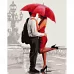 Картина за номерами Кохання під парасолькою розміром 40х50 см Strateg (GS007)