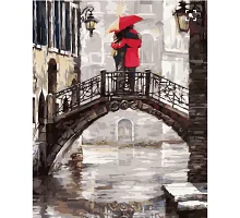 Картина за номерами  Кохання у Венеції розміром 40х50 см Strateg (GS003)