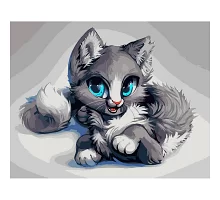 Картина за номерами Аніме-кошеня розміром 40х50 см Strateg (DY181)