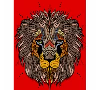 Картина за номерами  Африканський лев розміром 40х50 см Strateg (DY195)
