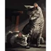 Картина за номерами Кіт-ватажок розміром 40х50 см Strateg (DY188)