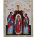 Картина за номерами Ікона Софія та Віра, Надія і Любов розміром 40х50 см Strateg (SY6699)