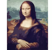 Картина за номерами  Погляд Мона Лізи розміром 40х50 см Strateg (SY6704)