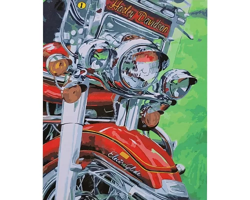 Картина за номерами  Фото Harley розміром 40х50 см Strateg (SY6706)