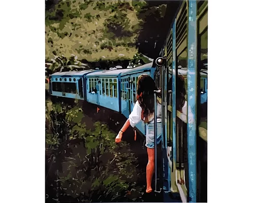 Картина за номерами  Поїздка на потязі розміром 40х50 см Strateg (SY6667)