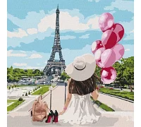 Картина за номерами Гуляючи вулицями Парижа (big) KHO4793 Ідейка (KHO4793)