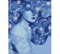 Алмазная мозаика Холодная красота ©pollypop92 40х50 Идейка (AMO7452)