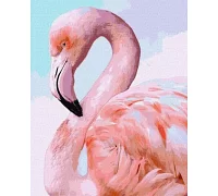 Картина по номерам Розовый фламинго ©Ira Volkova 40х50 Идейка (KHO4397)
