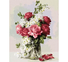 Картина за номерами Ароматна троянда ©Paul De Longpre 40x50 Ideyka (KHO2928)