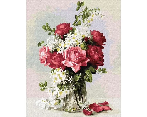 Картина по номерам Ароматная роза ©Paul De Longpre 40x50 (KHO2928)