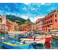 Картина по номерам Городок Италии 40x50 (KHO2725)