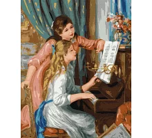 Картина за номерами Дві дівчини за фортепіано ©Pierre-Auguste Renoir 40x50 Ideyka (KHO2664)