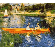 Картина по номерам Катание на лодке по Сене ©Pierre-Auguste Renoir 40x50 (KHO2577)