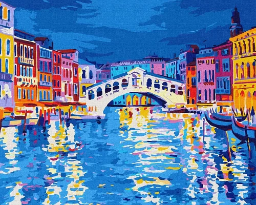 Картина по номерам Вечерняя Венеция 40x50 (KHO2137)