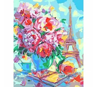 Картина по номерам Цветущий Париж 40*50 см. Santi (954489)
