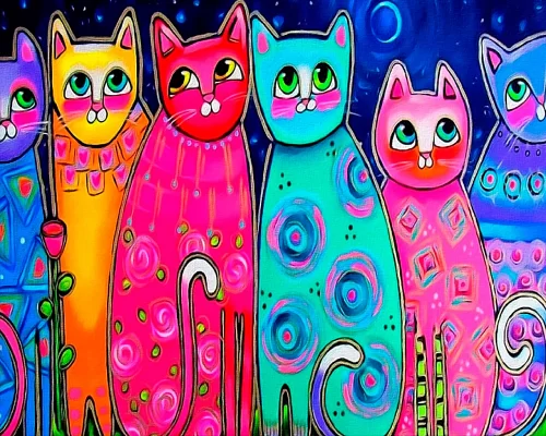 Алмазная мозаика Art cats 40*50см на подрамнике Santi (954451)