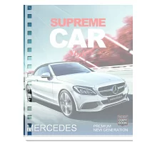Тетрадь А5 144 Клетка Пластиковая обложка Supreme Cars Yes (681483)