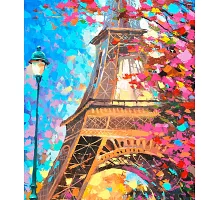 Алмазная мозаика Осень в Париже 60*70см на подрамнике Santi (954346)