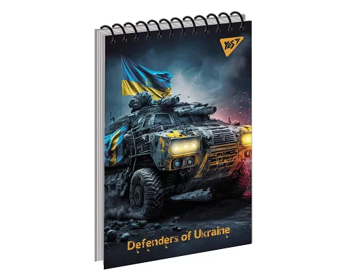 Тетрадь для записей А6/80 од.спираль Defenders of Ukraine Yes (151895)