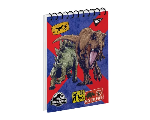 Зошит для записів А6/80 од.спіраль Jurassic World. Dino tracker Yes (151901)