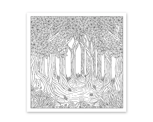 Раскраска антистресс Удивительный лес 20 стр. Santi (742912)
