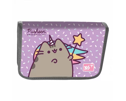 Пенал твердий YES одинарний без клапана HP-02 Pusheen (533398)