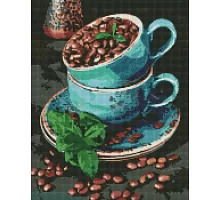 Алмазная мозаика Ароматные кофейные зерна 40х50 Идейка (AMO7486)