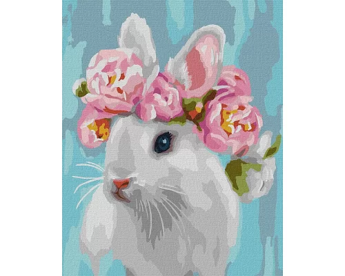 Картина за номерами Білосніжний кролик ©Юлія Томеско 40х50 Ідейка (KHO4494)