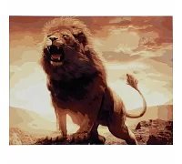 Картина за номерами Сила и мощь льва 40х50 см Strateg (SY6593)