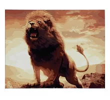 Картина за номерами Сила и мощь льва 40х50 см Strateg (SY6593)