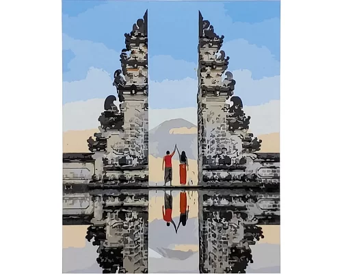 Картина за номерами Небесні ворота на Балі 40х50 см Strateg (SY6664)