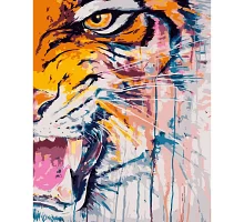 Картина за номерами Взгляд тигра 40х50 см Strateg (DY131)