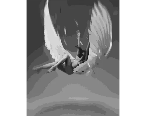 Картина за номерами Павший ангел 40х50 см Strateg (DY046)