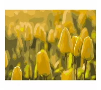 Картина за номерами Жовті тюльпани 40х50 см Strateg (DY090)
