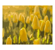 Картина за номерами Желтые тюльпаны 40х50 см Strateg (DY090)