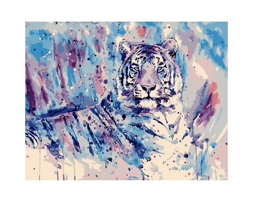 Картина за номерами Акварельний тигр 40х50 см Strateg (DY130)