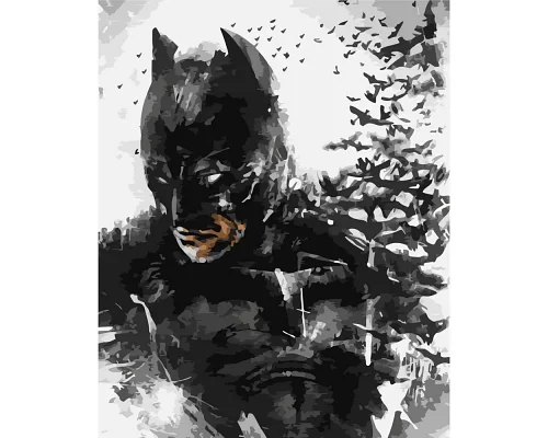 Картина за номерами Темный рыцарь Бэтмен 40х50 см Strateg (DY164)