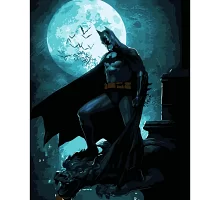Картина за номерами Бетмен у місячному сяйві 40х50 см Strateg (DY167)