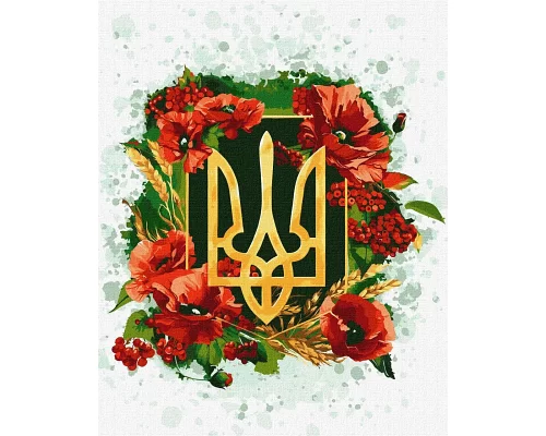 Картина по номерам Цветущий герб ©chervonavorona_artist 40x50 (KHO5009)