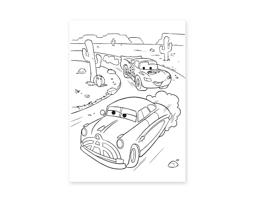 Раскраска А4 1Вересня Cars 7 12 стр. (742809)