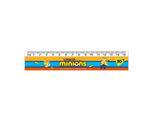 Лінійка YES 15 см Minions (370644)