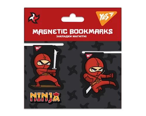 Закладки магнитные YES Ninja 2шт (707916)