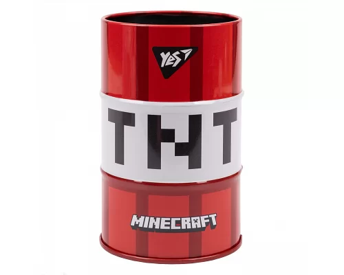 Стакан-подставка бочка YES Minecraft метал (470497)