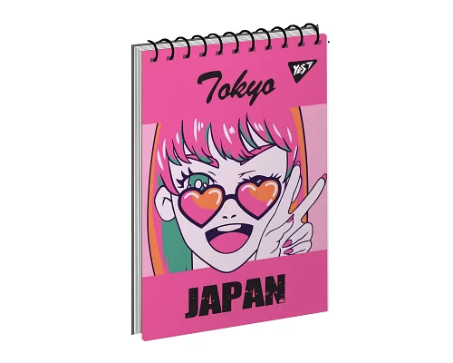 Зошит для записів YES А7/80 на спірали Anime. Tokyo  набір 6 шт. (151888)