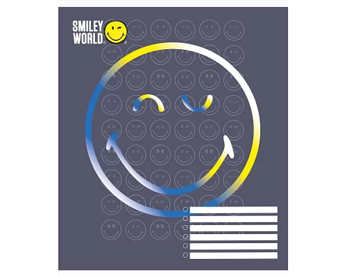 Зошит шкільний А5/12 клітинка YES Smiley world  набір 25 шт. (766277)