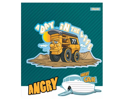 Тетрадь школьная А5/12 линия 1В Angry car  набор 25 шт. (766279)