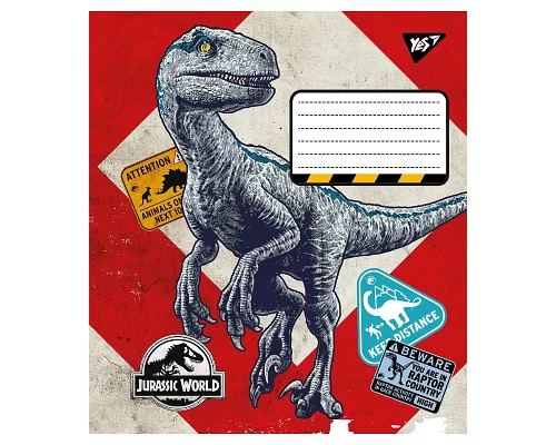 Зошит шкільний А5/12 лінія YES Jurassic world  набір 25 шт. (766289)