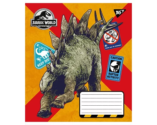 Тетрадь школьная А5/12 линия YES Jurassic world  набор 25 шт. (766289)