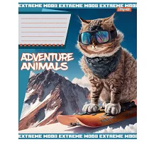 Тетрадь школьная А5/18 клетка 1В Adventure animals  набор 25 шт. (766315)